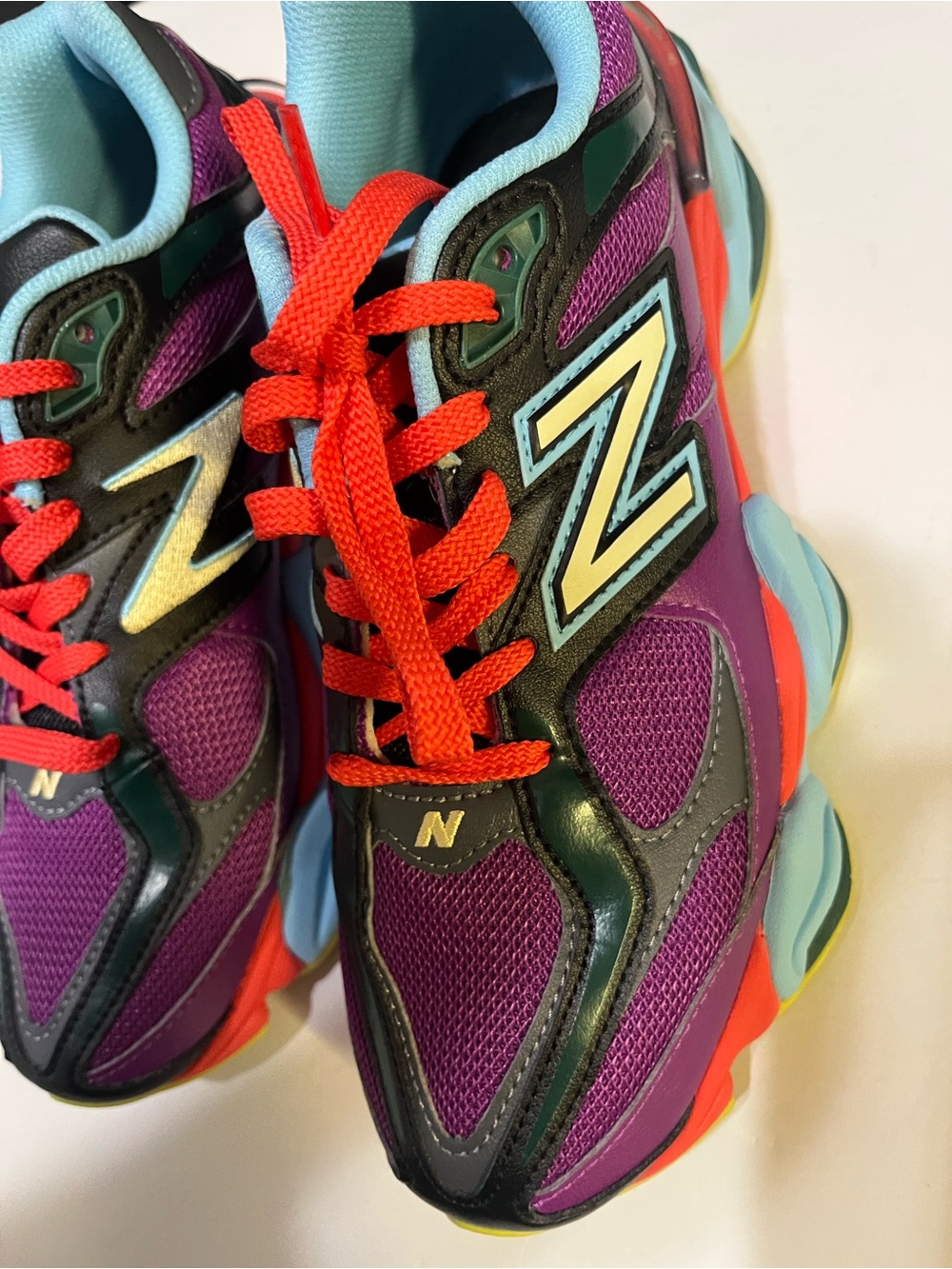 New Balance Multicolor Running Sneakers - Purple, Teal & Red - Picture 4 of 14